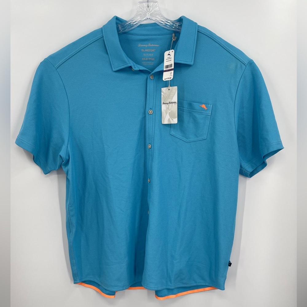 Tommy Bahama Emfielder Knit Camp Shirt Men's Size 2XLB